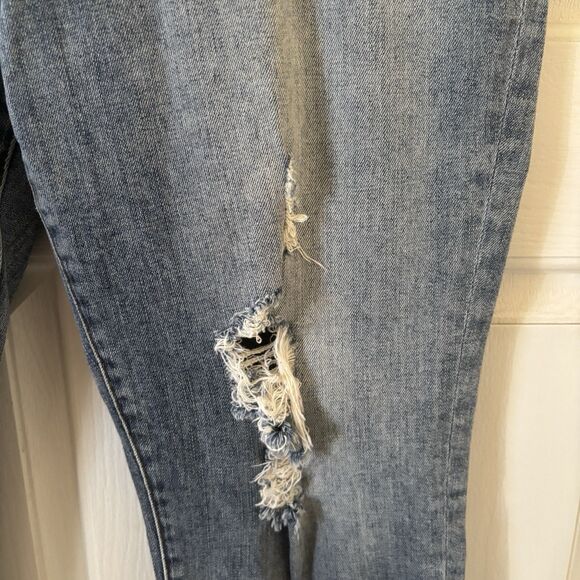 Kut from The Kloth Womens Reese Ankle Straight Leg 14 Ripped College Preppy Logo - Picture 7 of 16